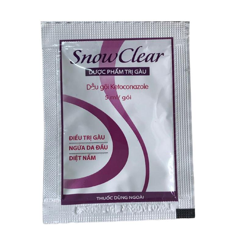 Set 25 Gói SnowClear Dầu gội sạch gàu giảm ngứa nam nữ mỗi gói 5ml
