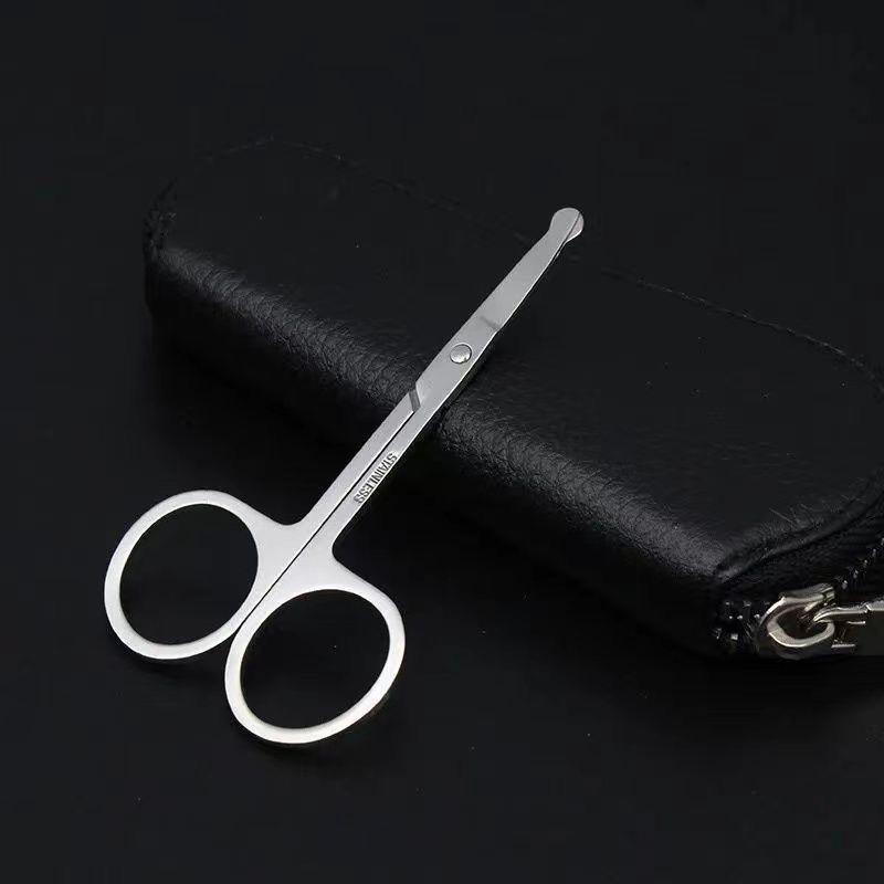 Product Introduction of Stainless Steel Scissors, German, Round Head, Suitable for Safe Nose Hair Trimming, Men's Nose Hair Trimmer, Women's Eyebrow Trimming Scissors statue 6