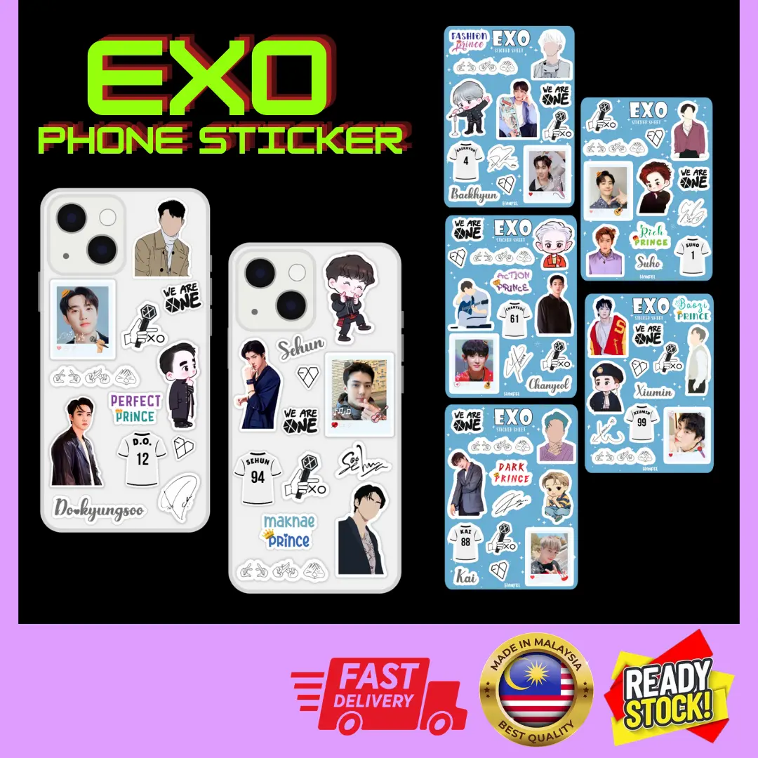 EXO edition sticker for phone ( waterproof ) - TikTok Shop Malaysia