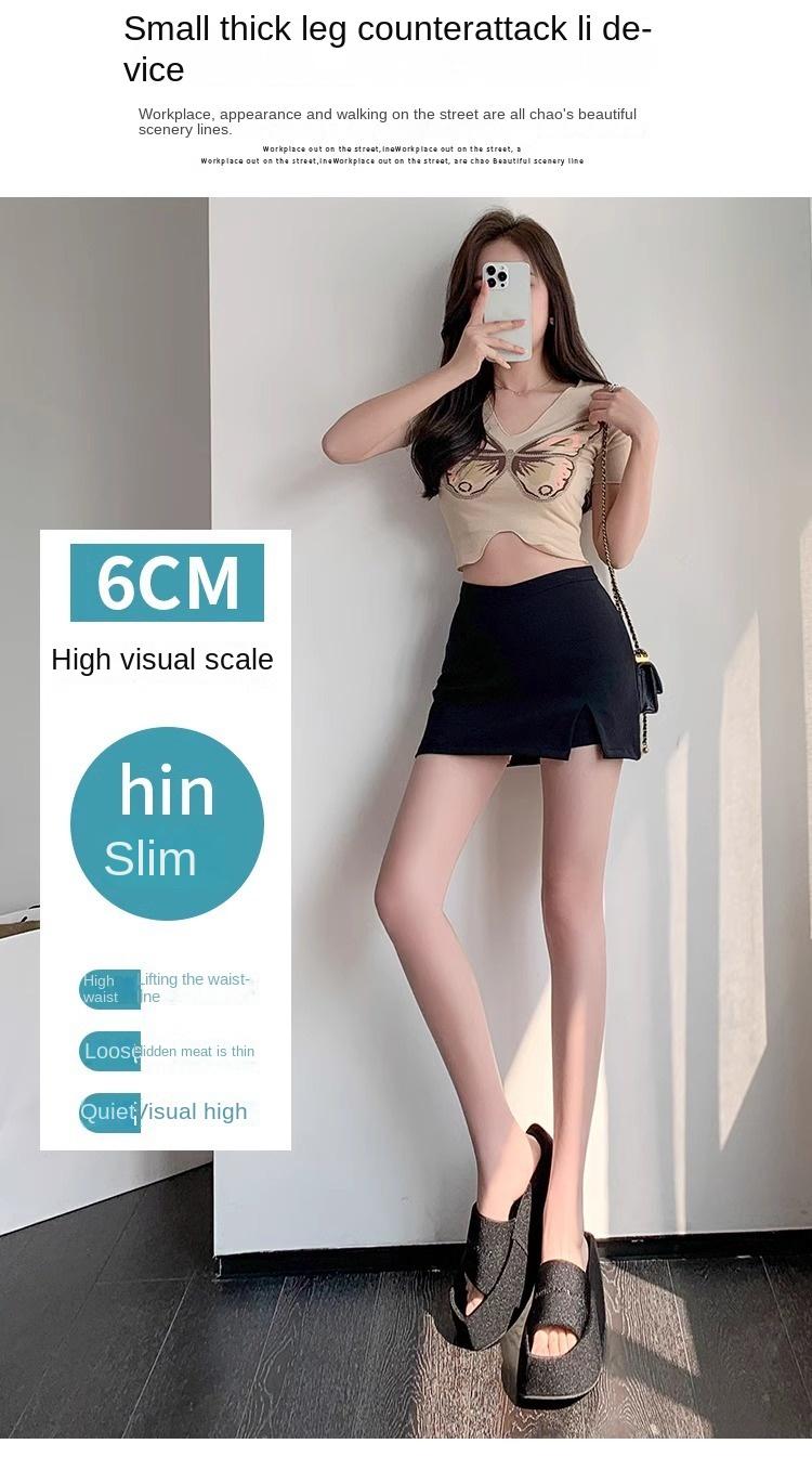 Product Introduction of Black midi skirt for women, spring new style, sexy and sexy girl, high waist, tight fitting, hip hugging skirt, pure desire style, A-line ultra short skirt 8