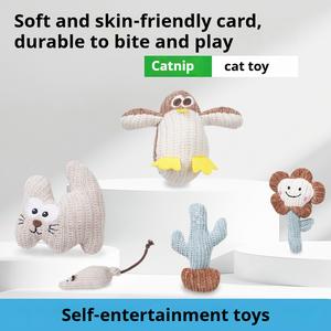 Mainan Kucing, Mainan Kunyah Pudina, untuk Hiburan Sendiri, Sesuai untuk Anak Kucing, Penggoda Berbulu