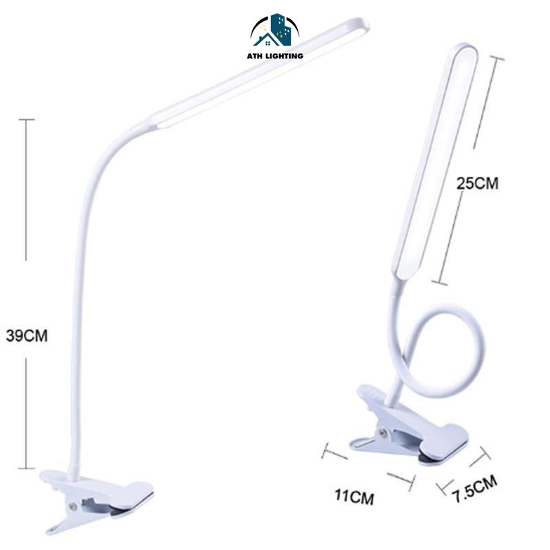 Đèn LED Kẹp Bàn Cổ Ngỗng ATH Lighting - 3 Chế Độ Màu Điều Chỉnh Được - Đèn Bàn Làm Việc Đèn Học Chống Cận Hiệu Quả - đènbàn 9