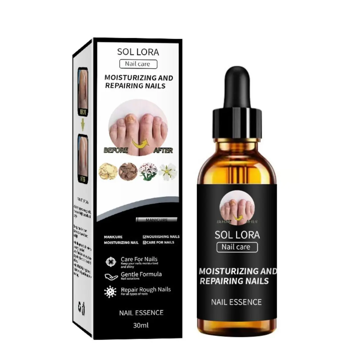 เอสเซ้นส์เล็บเชื้อรา, 30ml, สำหรับการดูแลเล็บ, ช่วยในการลดการแพร่พันธุ์ของเชื้อรา