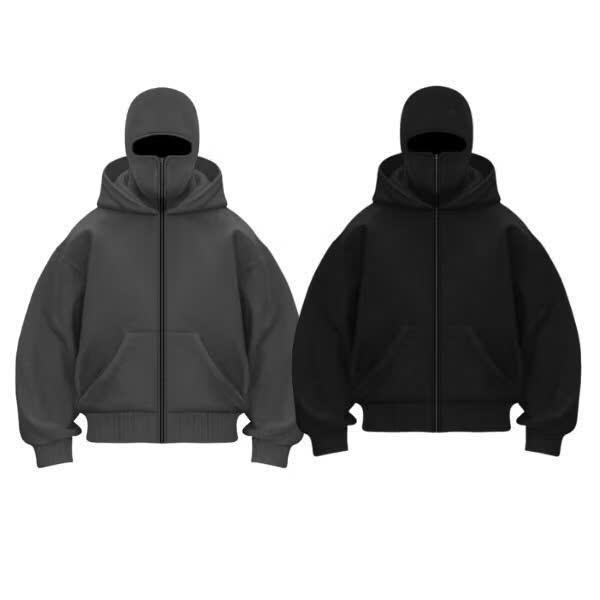  áo khoác nỉ hoodie có khoá zipper chống nắng ninja nón to cổ kéo cao tay bự áo  khoác  áo  hoodie  zip  chống  nắng 