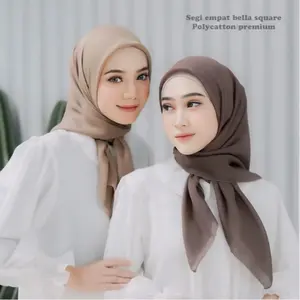 HIJAB SEGI EMPAT BELLA SQUARE | HIJAB POLLYCOTTON PREMIUM | HARGA TERMURAH |HIJAB BELLA SQUARE Polycotton Kerudung Muslim Basic