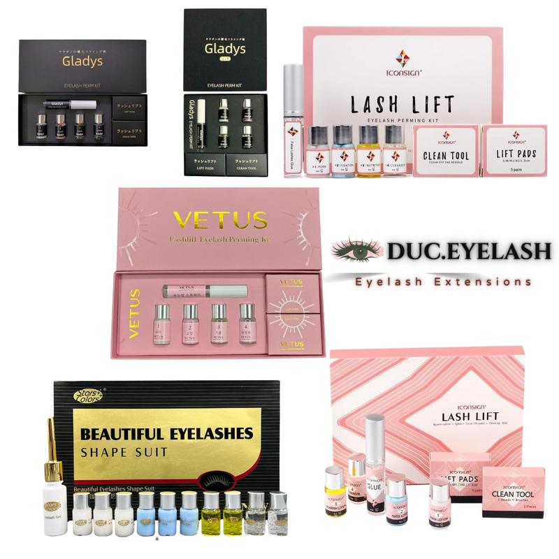 Bộ uốn mi Cao Cấp Gladys, Lash lift, VETUS, Wave, Starcolor  uốn mi Collagen / Đức Eyelash Trang Điểm Cosmetic Mỹ Phẩm Mascara