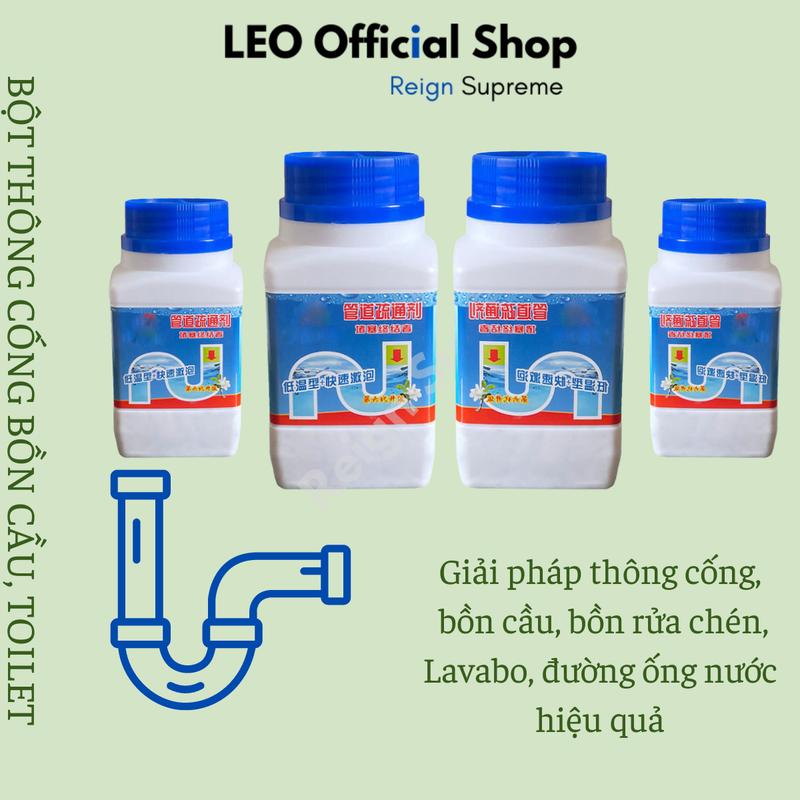  Combo 4 hộp thông cống bồn cầu bồn rửa chén cực mạnh lọ thông toilet lavabo bồn rửa chén bát bột thông tắc làm sạch đường ống nước 