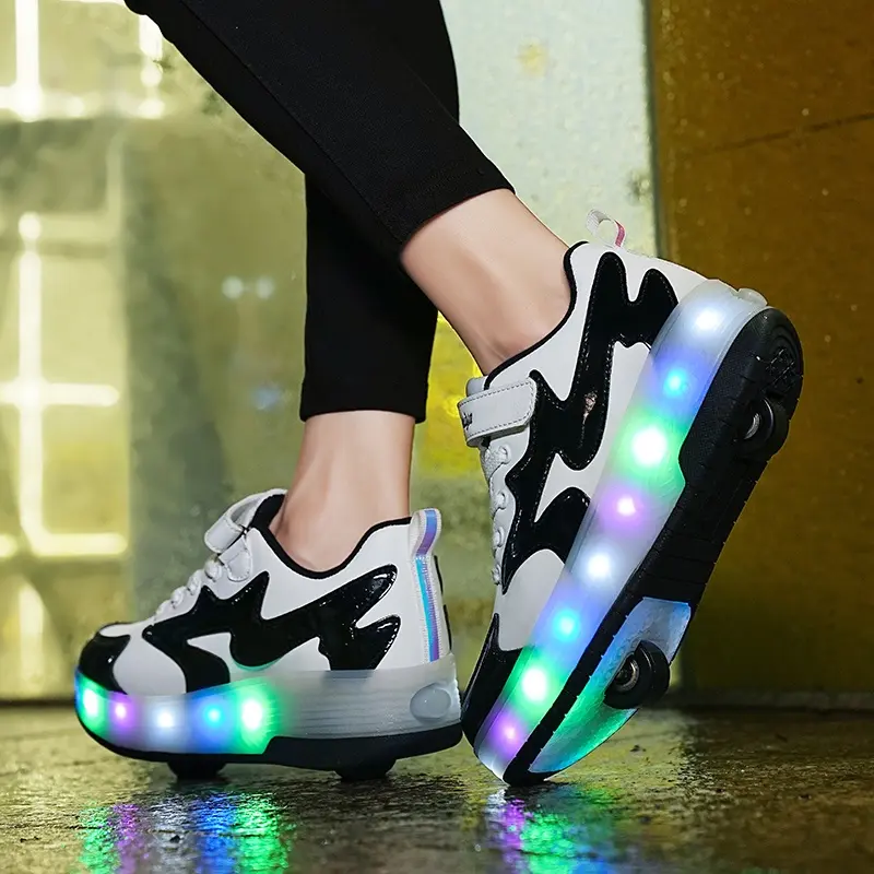 Heelys - giày labuci bánh xe đôi cho trẻ em, giày bánh xe cha mẹ - con cái, giày sạc led, giày lấp lánh cho trẻ em, cỡ 28-40 7