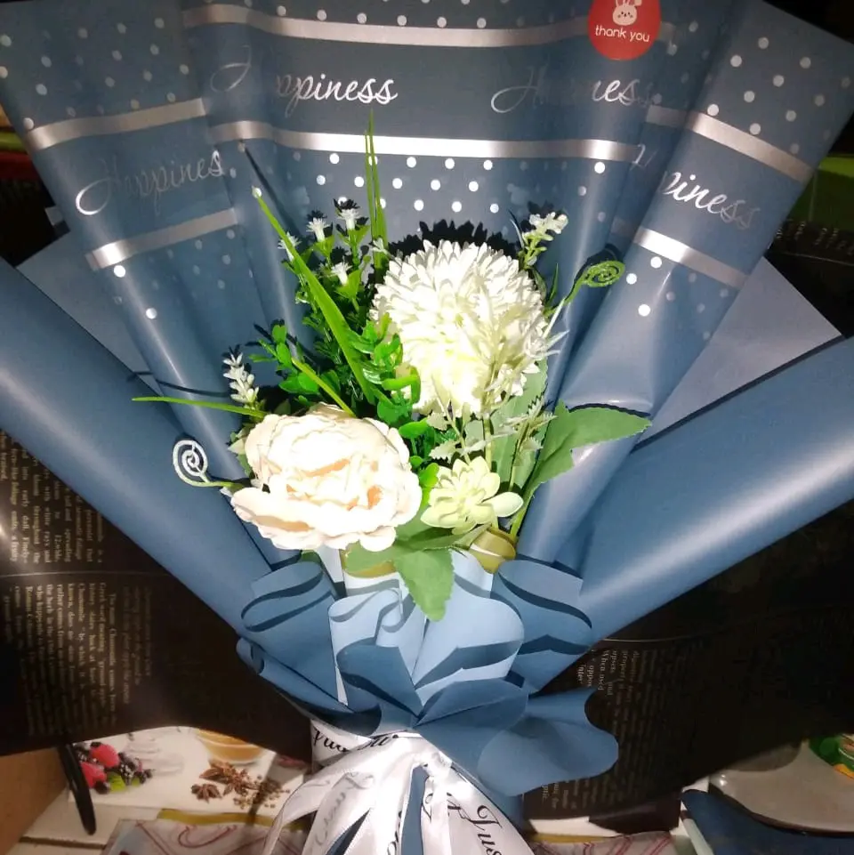 buket bunga Cowok Cewek Set Hadiah