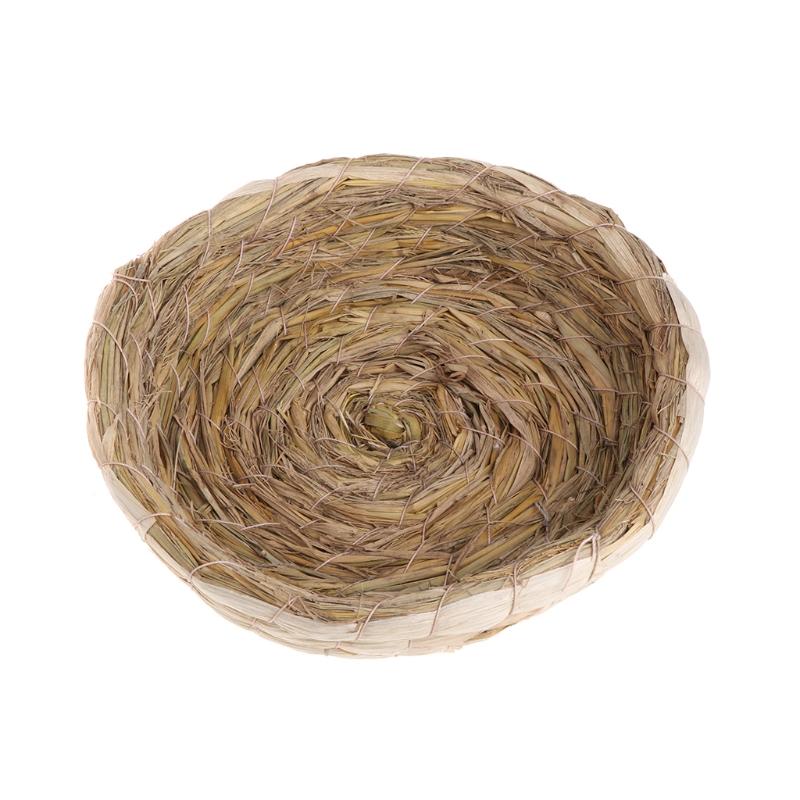 View of Handmade Straw Woven Houses Nest for Guinea Pigs Chinchilla Hamster ...