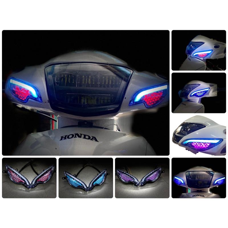 CỤM ĐÈN DEMI XI NHAN AUDI CHO wave 50-100-110cc kèm cục chớp ĐT+công tắt hazad