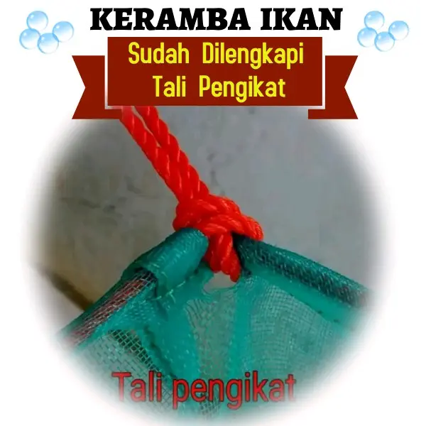 Keramba Ikan Hapa Jaring Apung Bahan Kasa Ukuran 2m x 1m x 1meter 3