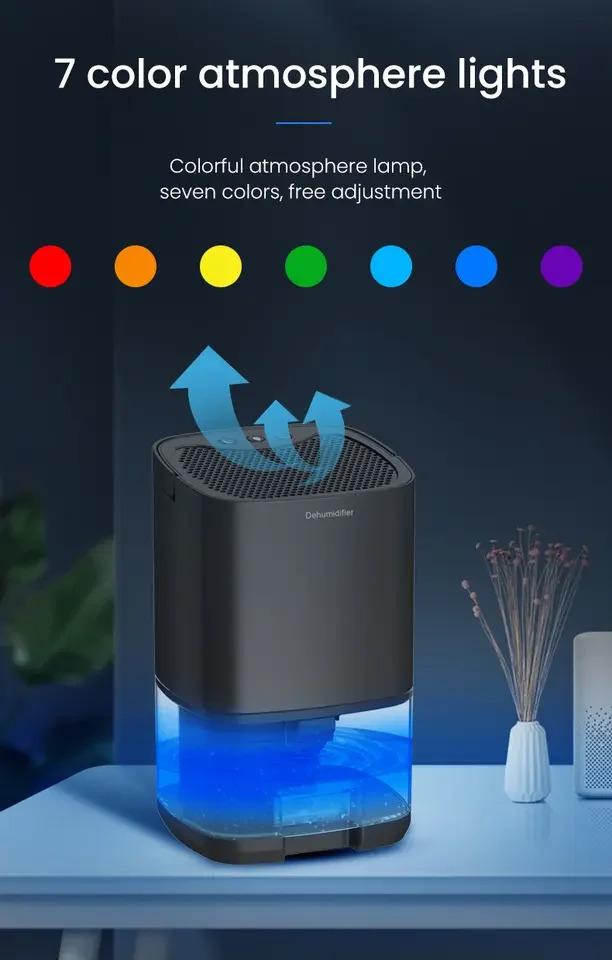 Product Introduction of Haijieer 350ML/D Dehumidification capacity Dehumidifier Small household indoor basement dry moisture absorbent clothes dryer 8