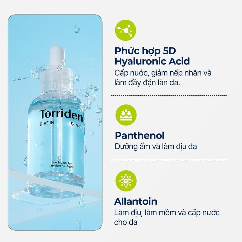 Product Introduction of Serum Hyaluronic Acid Hỗ Trợ Giữ Ẩm Sâu Cho Làn Da DIVE IN Torriden 50ml Dưỡng Ẩm Da Cấp Ẩm Skincare Làm Đẹp Da Women 8