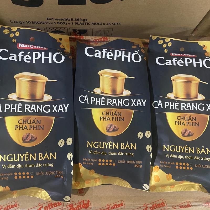 COMBO 3 TÚI RANG XAY CÀ PHÊ PHỐ 450G Cafe càphê cà  phê