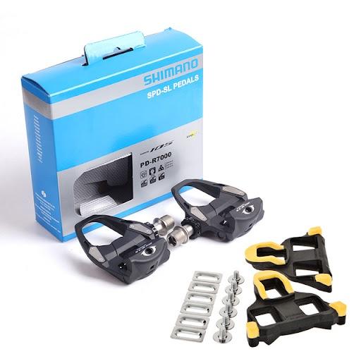 Bác sĩ Xe Đạp Pedal Bàn Đạp Xe Đạp SHIMANO PD-R7000 105 W O Reflector W Cleat SM-SH11 Dành Cho Các Dòng Xe Đạp Đường Trường Road Bike Gắn Xe Đạp