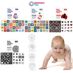 Baby Visual Stimulus Card Kartu Pintar Edukasi Optimalkan Kemampuan Dasar Bayi Usia 0 Sampai 36 Bulan