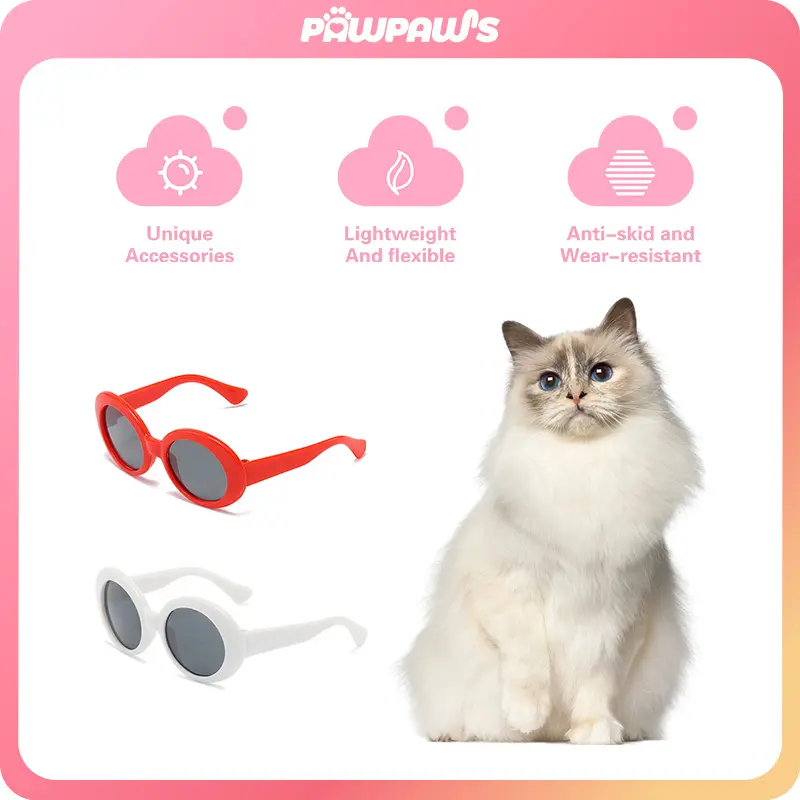 PAWPAW'S Pet Glasses / Kacamata Untuk Hewan Peliharaan - Kacamata Imut Berkualitas Untuk Anjing dan Kucing PP-HAC6027