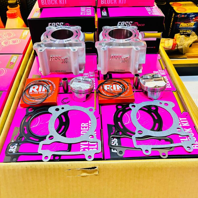 Bộ lòng Fasstek phổ thông 57/62/65 cho xe Exciter 135 và 150 Phụ tùng