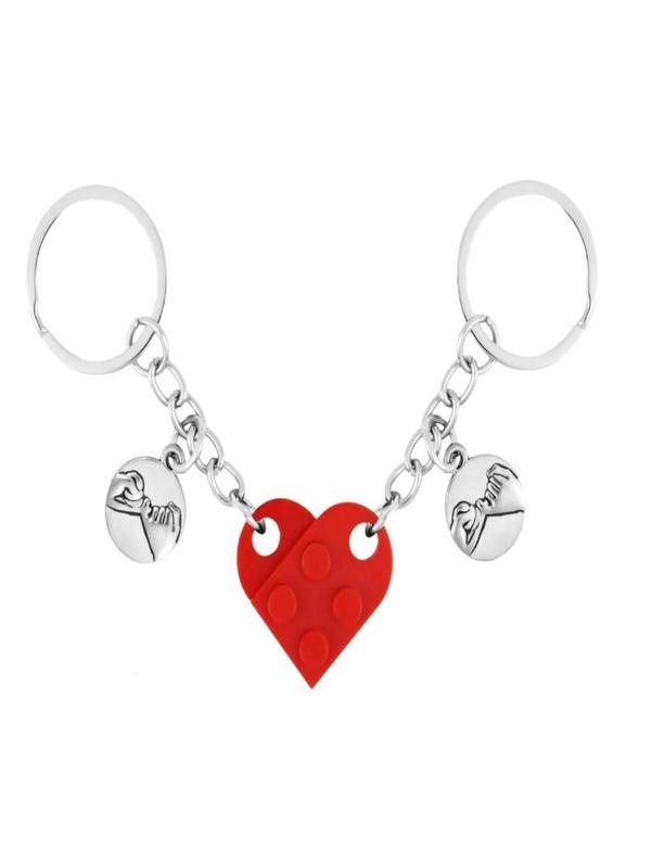 Heart Brick Keychain, Cute Keychain for Women & Men, Fashion Accessories for Daily Use, Trendy All-match & Exquisite Keychain for Birthday Gift 3