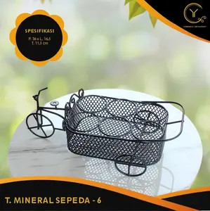 Yen - Rak Air Mineral Sepeda - Tempat Air Mineral Gelas Bahan Besi Aesthetic