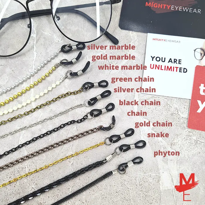 U♫3N KALUNG TALI KACAMATA & MASKER UNTUK PRIA WANITA WARNA WARNI HITAM U㊛VD