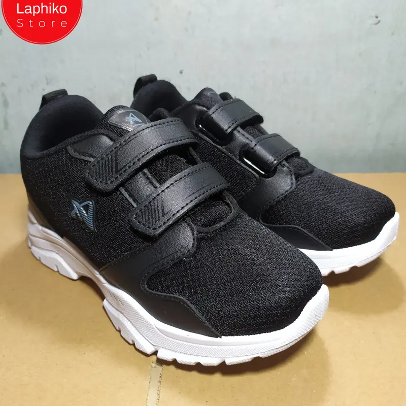 Sepatu sekolah hitam putih perekat Pro ATT MCL 671 31-38 4