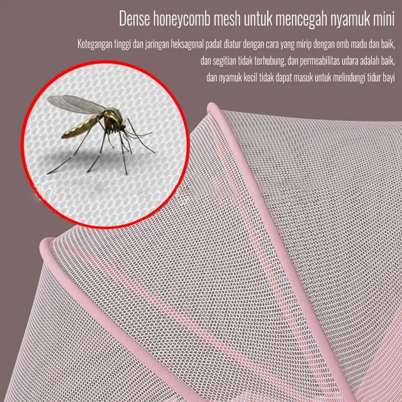 Jaringan Nyamuk Tidur Bayi Dengan Melipat Yang Bisa Dikembalikan Dan Melindungi Seluruh Lingkungan 2