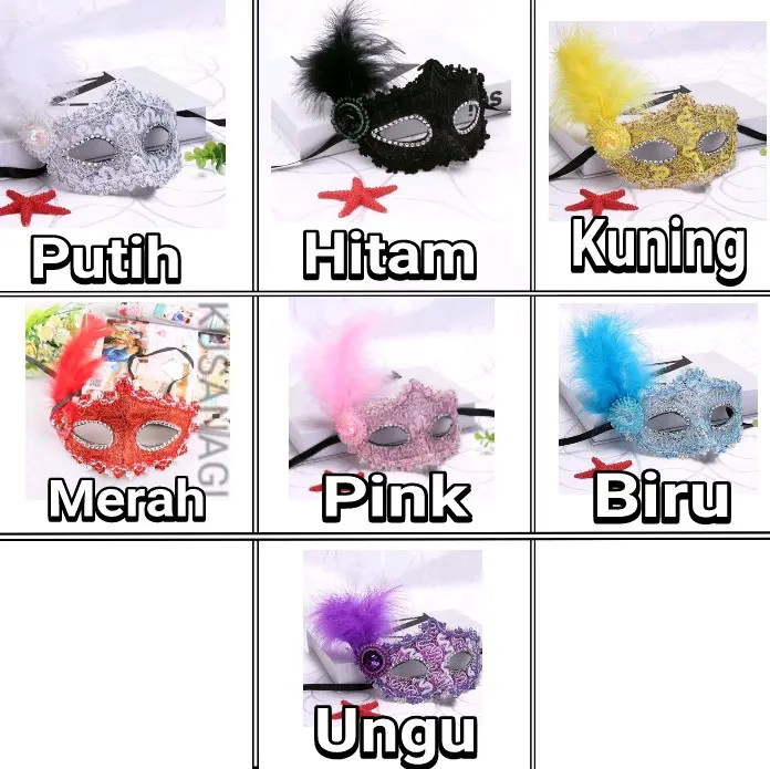 Topeng pesta//topeng party//topeng mask Bulu