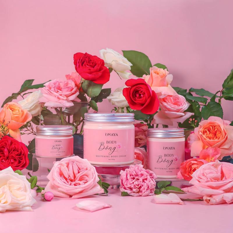 [Mua 1 Được 3] Combo Kem Body Bông 250gr + Ủ trắng sữa non 300ml + Muối tẩy hoa anh đào 150gr Onaya hỗ trợ làm sáng da ,Dưỡng Da Body Làm Đẹp Da Women 5