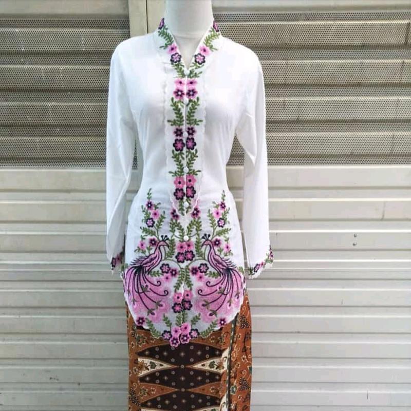 setelan kebaya encim cendrawasih/katun Ima premium/kebaya encim Katun 3