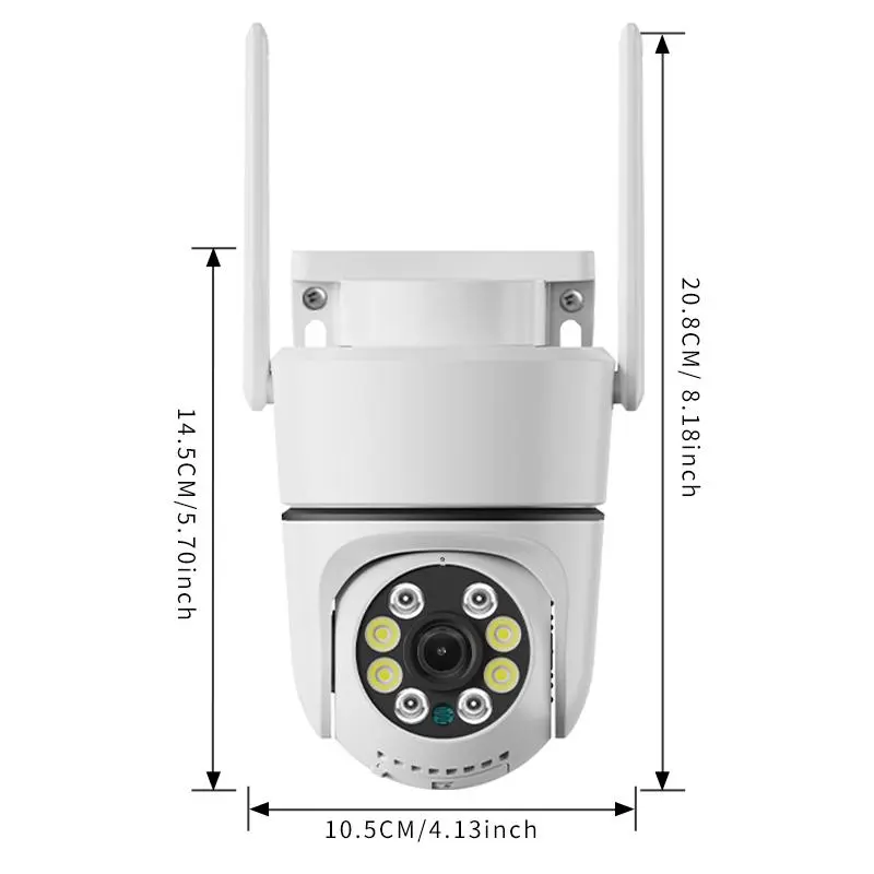 2.4GHz WiFi Outdoor Security Camera, 360° Outdoor Security Camera, Smart Security Camera, USB Powered Remote Phone Viewing Camera 1