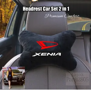 BANTAL MOBIL XENIA ISI 2 BANTAL 2 SEATBELT PREMIUM Car Coklat