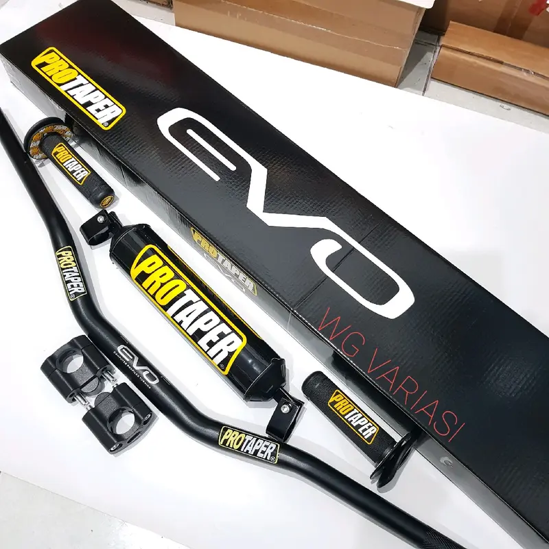 Stang fatbar protaper evo low set handgrip dan busa palang stang klx crf vixion nmax pcx dll Handguard Motor 4