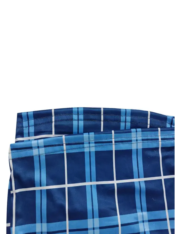 Men's Plaid Print Pocket Tee & Shorts Pajama Set, Casual Comfy Short Sleeve T-shirt & Shorts, Men's Sleepwear for Summer 8