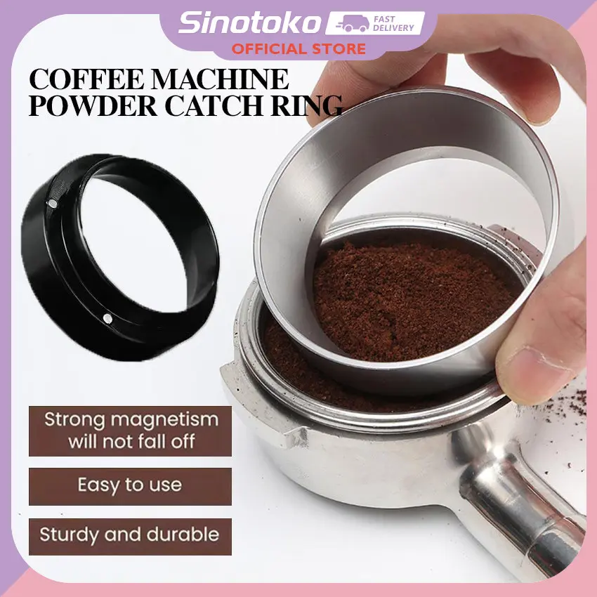 Dosing Ring Kopi Magnetik 51mm/58mm, Corong Portafilter untuk Distribusi Bubuk Espresso