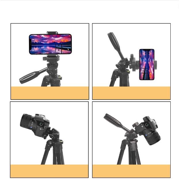 Product Introduction of [ Tripod cao 65cm tặng kèm remote ] Giá đỡ điện thoại 3160s -kèm kẹp điện thoại 3 chân-điều khiển remote tương thích với nhiều dòng máy  Phone Kem 36