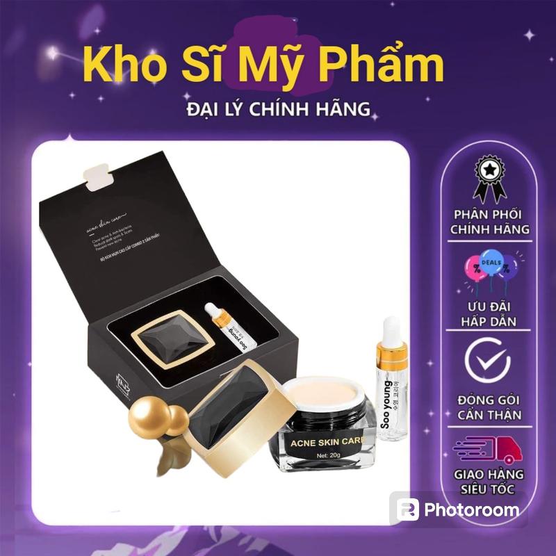 Kem Face Mụn Soo Young + serum 5ml Chăm Sóc Da Skincare Nữ