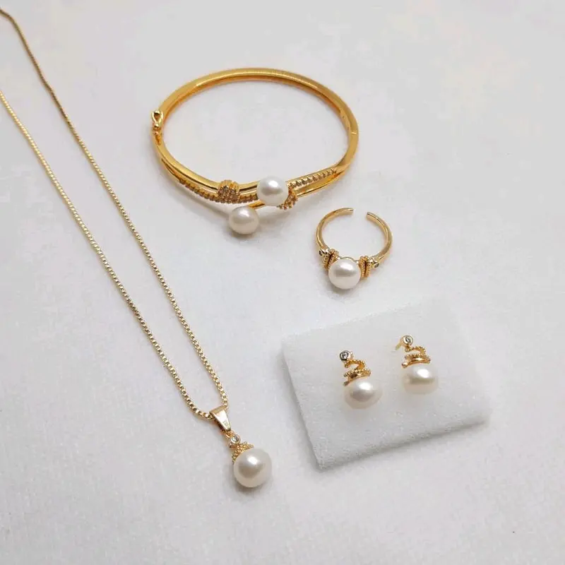 Set Cantik Mutiara Tawar Asli Bersertifikat 6