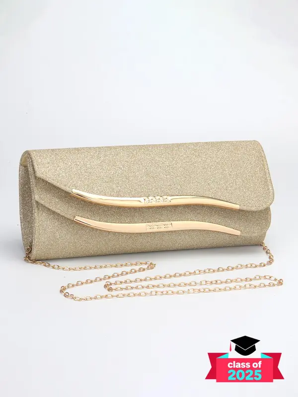 Women's Elegant Glitter Evening Bag, Exquisite Trendy Clutch Bag, Fashionable Bag for Party Decoration 0