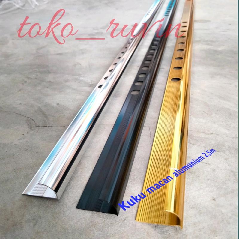kuku macan stainless/ alumunium Aluminium Silver Gold Hitam 0