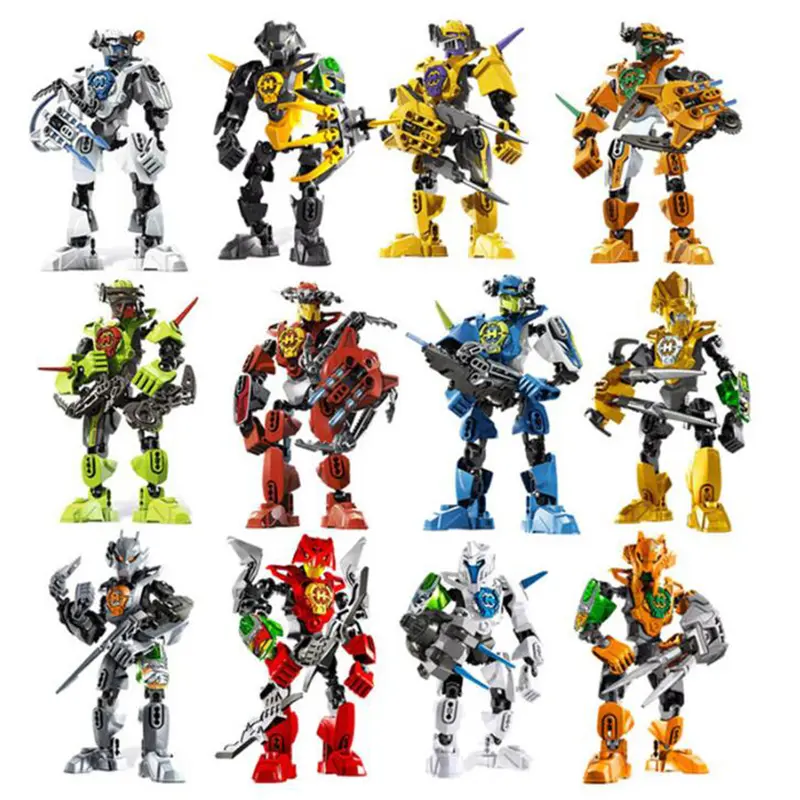 Mô Hình Robot Nhà Máy Anh Hùng, Mô Hình Khối Xây Dựng, Đồ Chơi