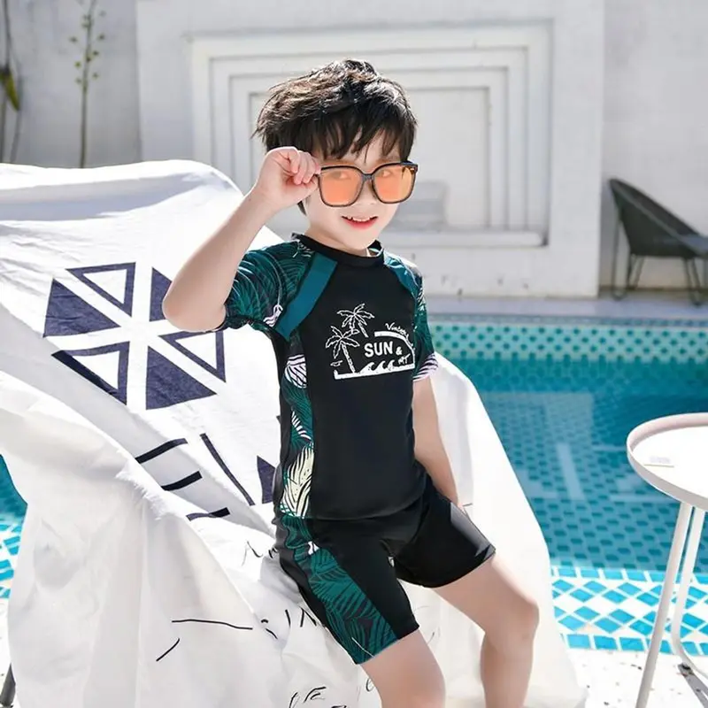 Bộ đồ bơi cho bé trai, Đồ bơi size đại quần rời họa tiết chất liệu bền đẹp co dãn tốt 15-50KG 6
