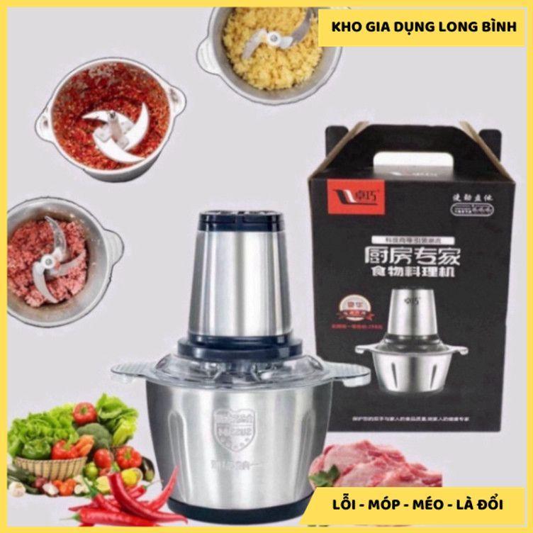 [ LOẠI 1 ] Máy xay đa năng 2L cối inox 304 4 lưỡi đa năng công suất 2500w, máy xay bear mini cầm tay siêu khỏe dễ dàng sử dụng NEW 3