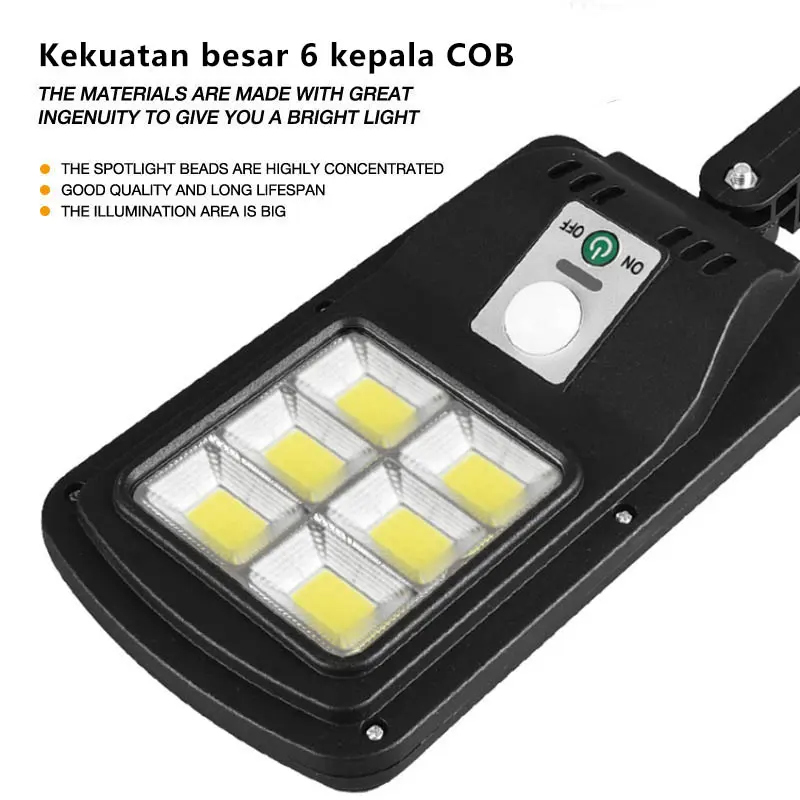 Lampu Jalan Tenaga Surya, Lampu Taman, Remote Control, Garansi 5 Tahun. Otomatis menyala saat gelap 3