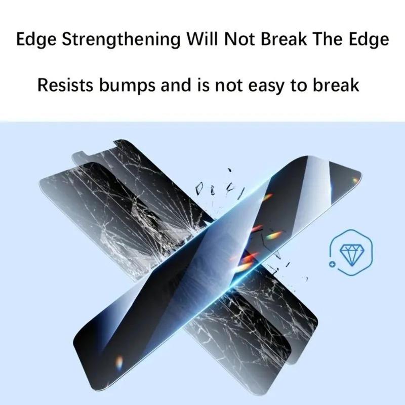 Product Introduction of Full Coverage Privacy Screen Protection Film, Anti-scratch Privacy Film, Tempered Glass Screen Protector Compatible With X 11 12 13 14 15 Plus 15 Pro Max iPhone 16 Series 15