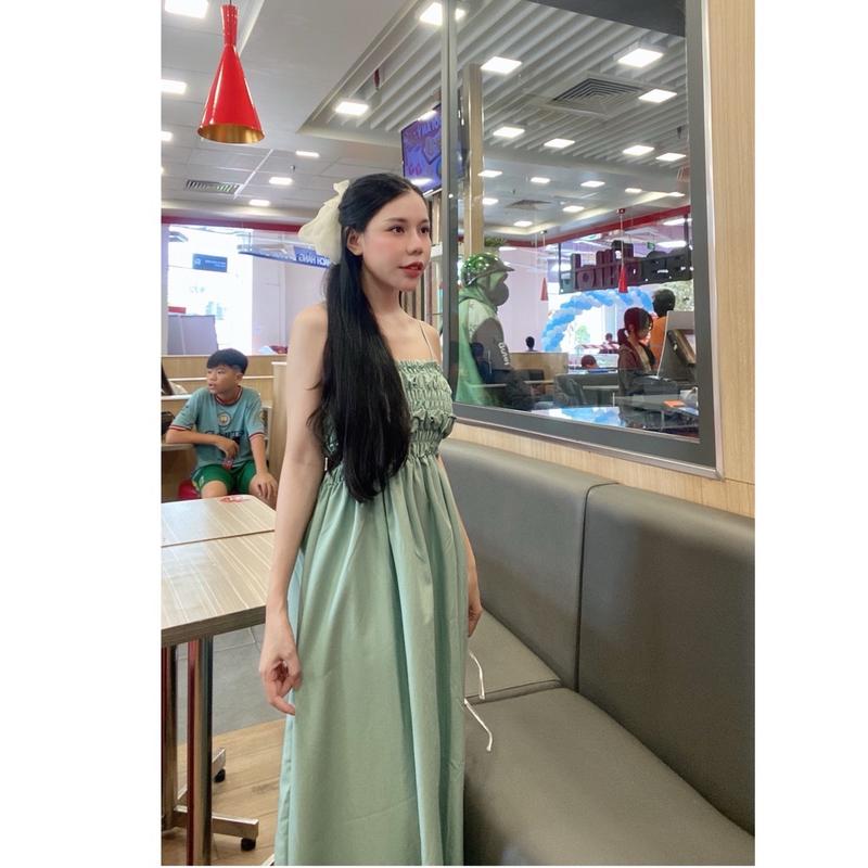 [SALE MẠNH ]- Đầm 2 dây nhún dáng dài nhẹ nhàng 4