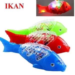 Mainan Anak Ikan Musik Dan Lampu Bisa Berjalan - Fish Berenang Robot LT 37