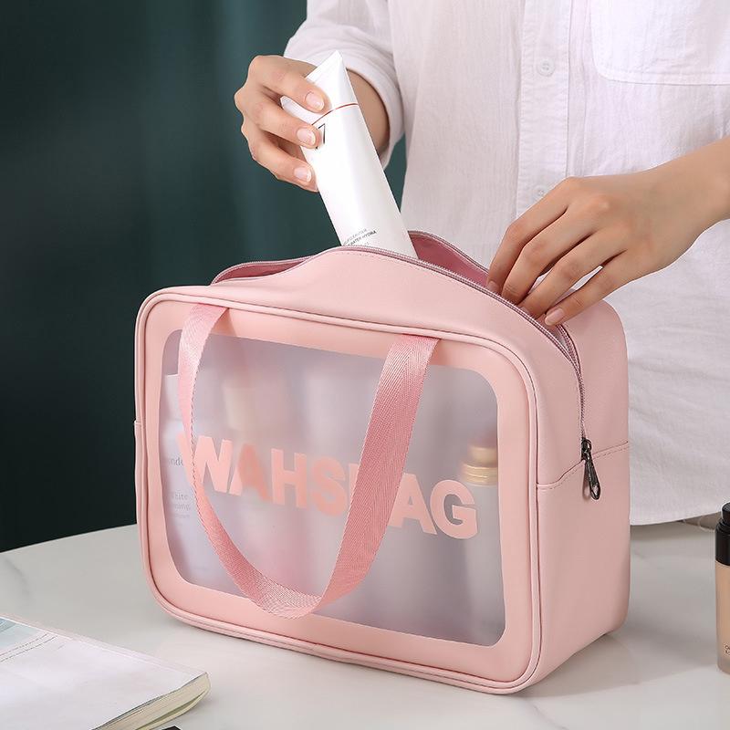 Product Introduction of Portable Travel Wash Bag Female Transparent Waterproof Makeup Storage Pouch Large Capacity Cosmetic Organizer Beauty Women Case 18