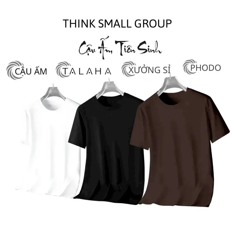 Combo 3 áo thun cotton Thinksmall hỗ trợ freeship